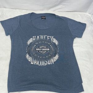 Harley-Davidson Steel Blue Logo Tee